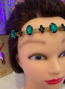 Emerald Green Crystal Headband