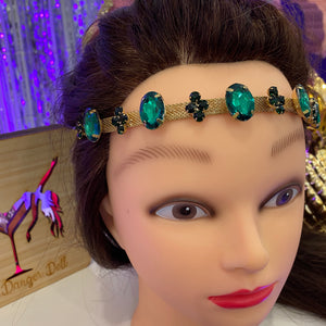 Emerald Green Crystal Headband