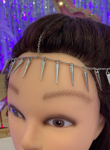 Silver Spike Headband